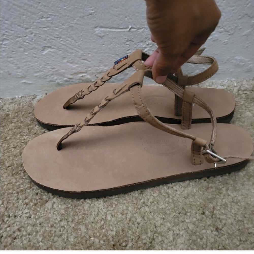 Rainbow T-Street Leather Sandal Size L 7.5-8.5
